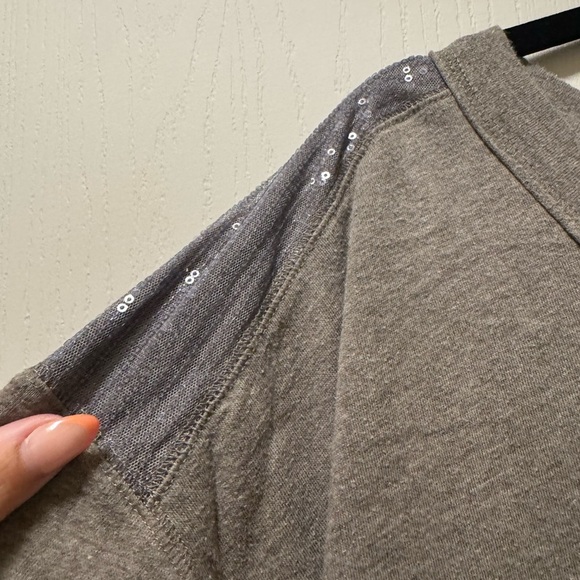 Victoria's Secret Gray Sweatshirt with Sequin Accents - Picture 3 of 8